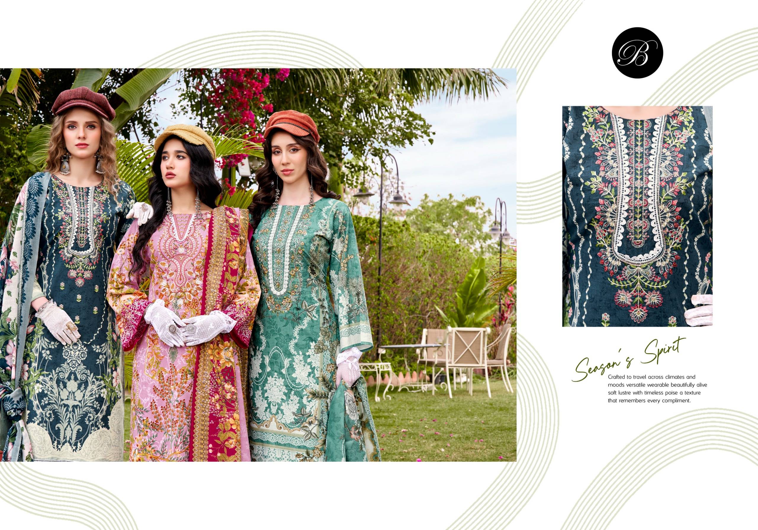  GULISTAAN by BelliZa DesigNer 949-001 TO 949-008 SERIES Pakistani Stylish Embroidered PURE COTTON COLLECTION At Wholesale Price